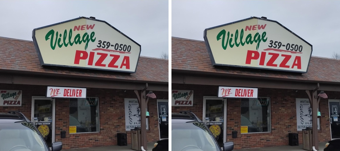 New Village Pizza Menu