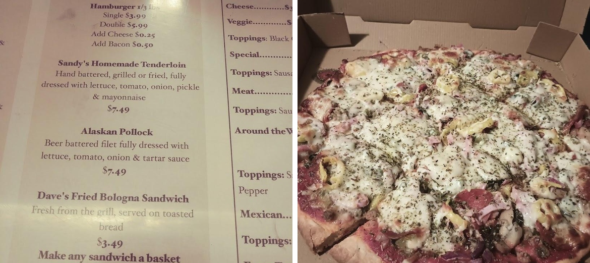 New Village Pizza Menu